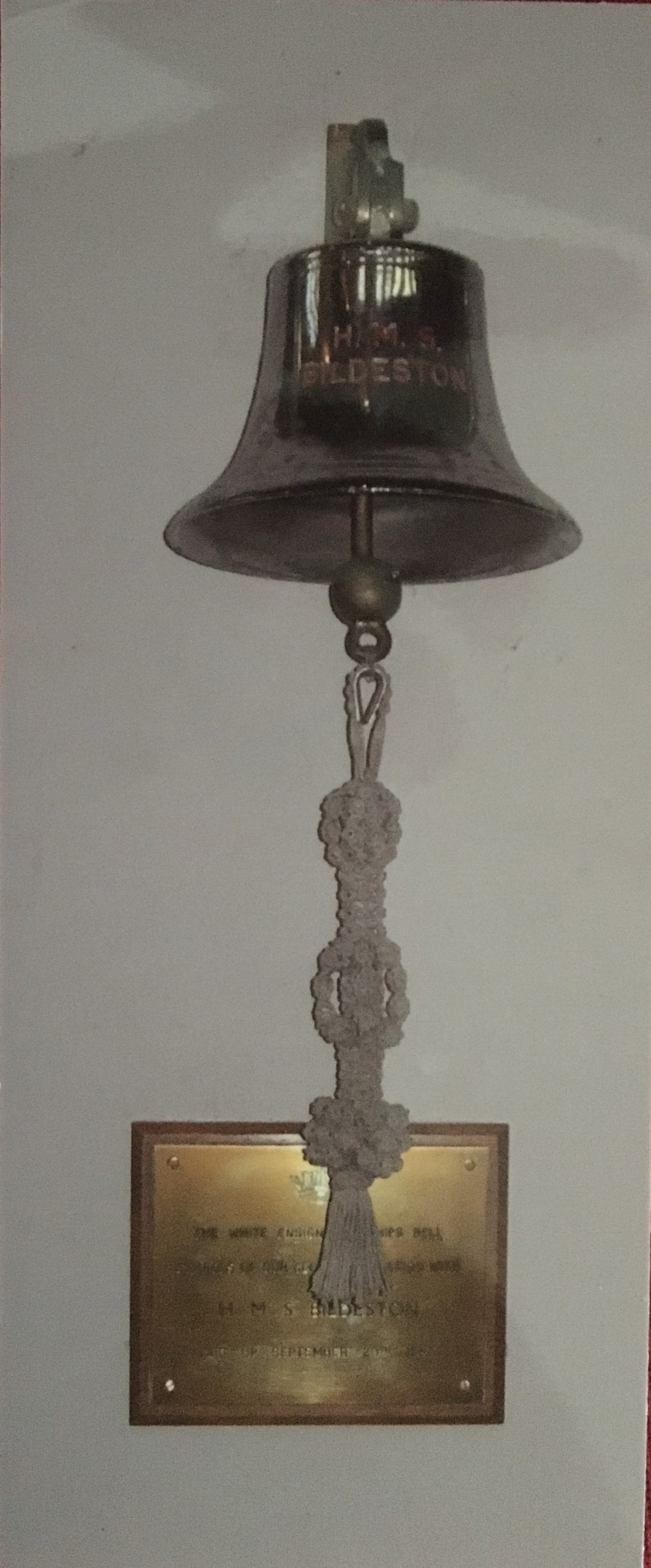HMS Bildeston's bell